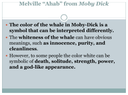Melville &ldquo;Ahab&rdquo; from Moby Dick