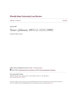 Texas v. Johnson, 109 S. Ct. 2533 (1989)