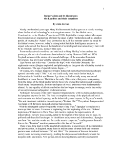 1 Industrialism and its discontents