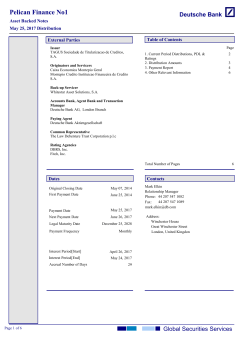 Pelican Finance No1