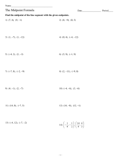 Midpoint Formula