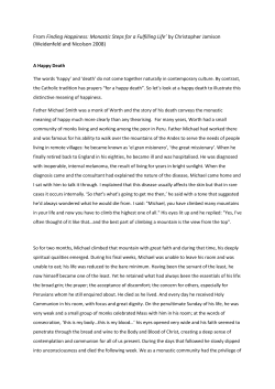 From Finding Happiness: Monastic Steps for a Fulfilling Life` by