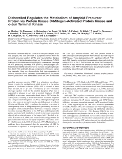 Dishevelled Regulates the Metabolism of