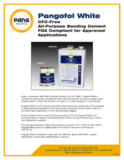 Pangofol White - PANG Industrial