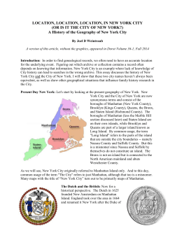 LOCATION, LOCATION, LOCATION, IN NEW YORK CITY (OR IS IT