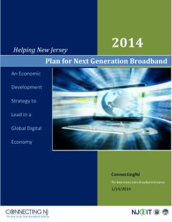 Plan for Next Generation Broadband