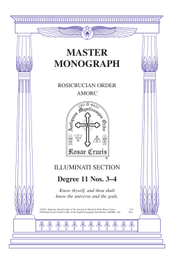 master monograph