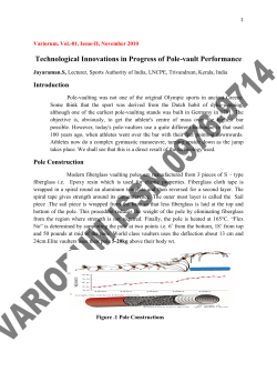 Technological Innovations in Progress of Pole-vault