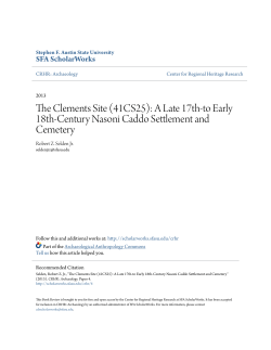 The Clements Site (41CS25): A Late 17th-to Early 18th