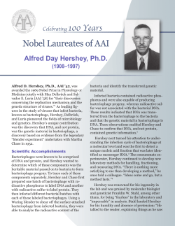 Nobel Laureates of AAI - The American Association of Immunologists