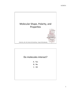 Intermolecular forces