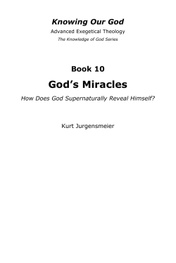 God`s Miracles - Training Timothys