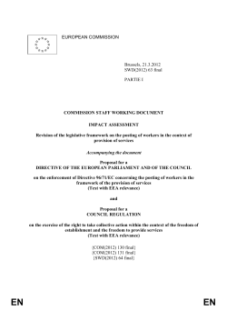 SWD(2012) 63 - European Commission