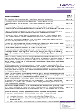 SECURITY INTERVIEW AND APPLICANT