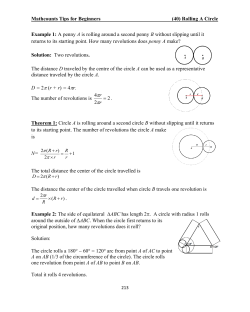 Rolling A Circle