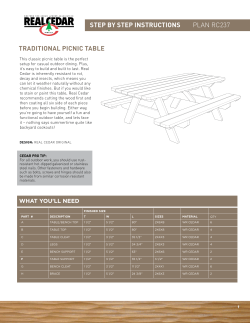 TradiTional Picnic Table