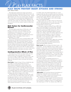 Flax Helps Prevent Heart Attacks and Stroke