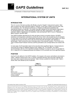 International System Of Units