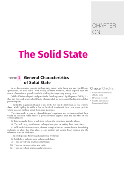 The Solid State