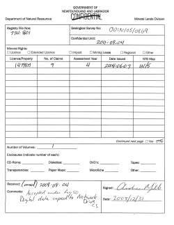 Forth Year Assessment Report - Government of Newfoundland and