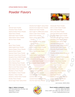 Powder Flavors - Weber Flavors
