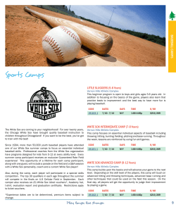 Sports Camps - Vernon Hills Park District