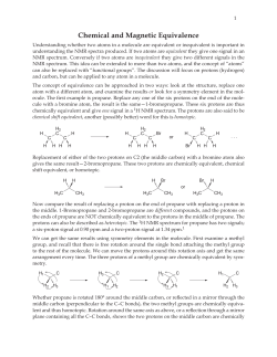Chemical and Magnetic Equivalence