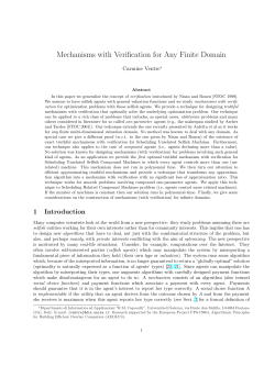 Mechanisms with Verification for Any Finite Domain