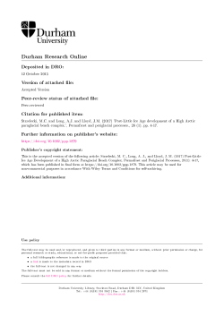 paraglacial beach complex