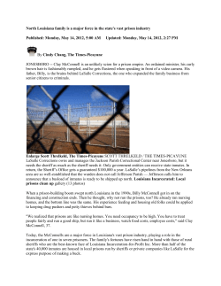 North Louisiana family is a major force in the state`s vast prison