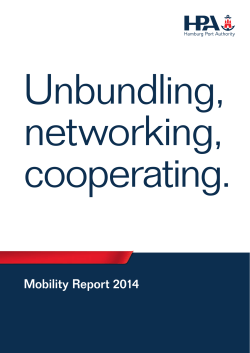 Mobility Report 2014 - Hamburg Port Authority