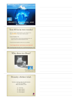 Buoyancy, Density, and Archimedes` Principle [slides, compact format]