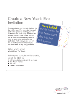 Create a New Year`s Eve Invitation