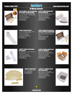 D-Minus Anchor - Super Anchor Safety