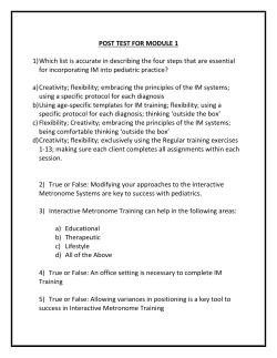 POST TEST FOR MODULE 1 1) Which list is accurate in describing