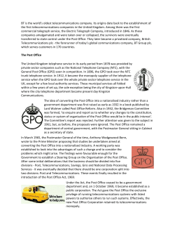 BT is the world`s oldest telecommunications company. Its origins