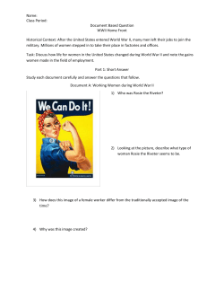Name: Class Period: Document Based Question WWII Home Front