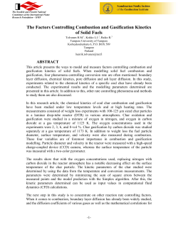 The Factors Controlling Combustion and Gasification Kinetics of