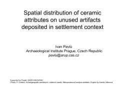 Spatial distribution of ceramic attributes within a