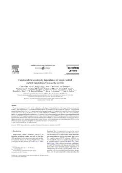 Functionalization density dependence of single-walled