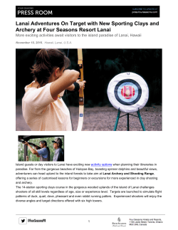 Lanai Adventures On Target with New Sporting Clays and Archery at