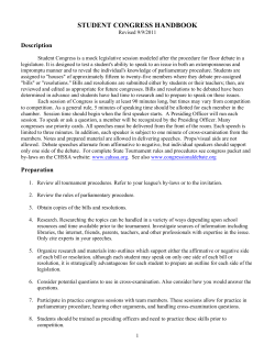 student congress handbook - California High School Speech