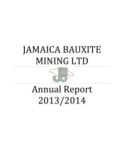 JAMAICA BAUXITE MINING LTD Annual Report 2013/2014