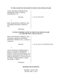 Anvil - Delaware Courts