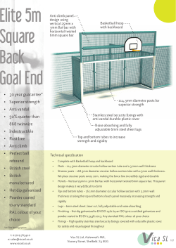 Elite 5m Square Back Goal End