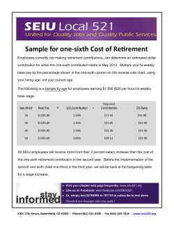 KC - Sample of one sixth retirement cost.pub