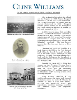 1870: First National Bank of Lincoln is Chartered