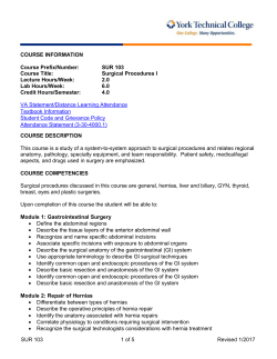 SUR-103 - York Technical College