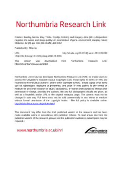 Dependent negative life events moderate the importance of genetic