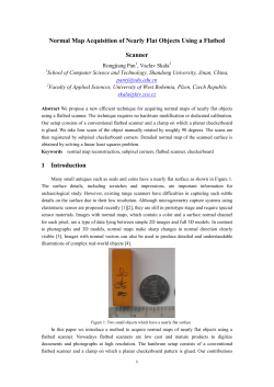 Normal Map Acquisition of Nearly Flat Objects Using a Flatbed